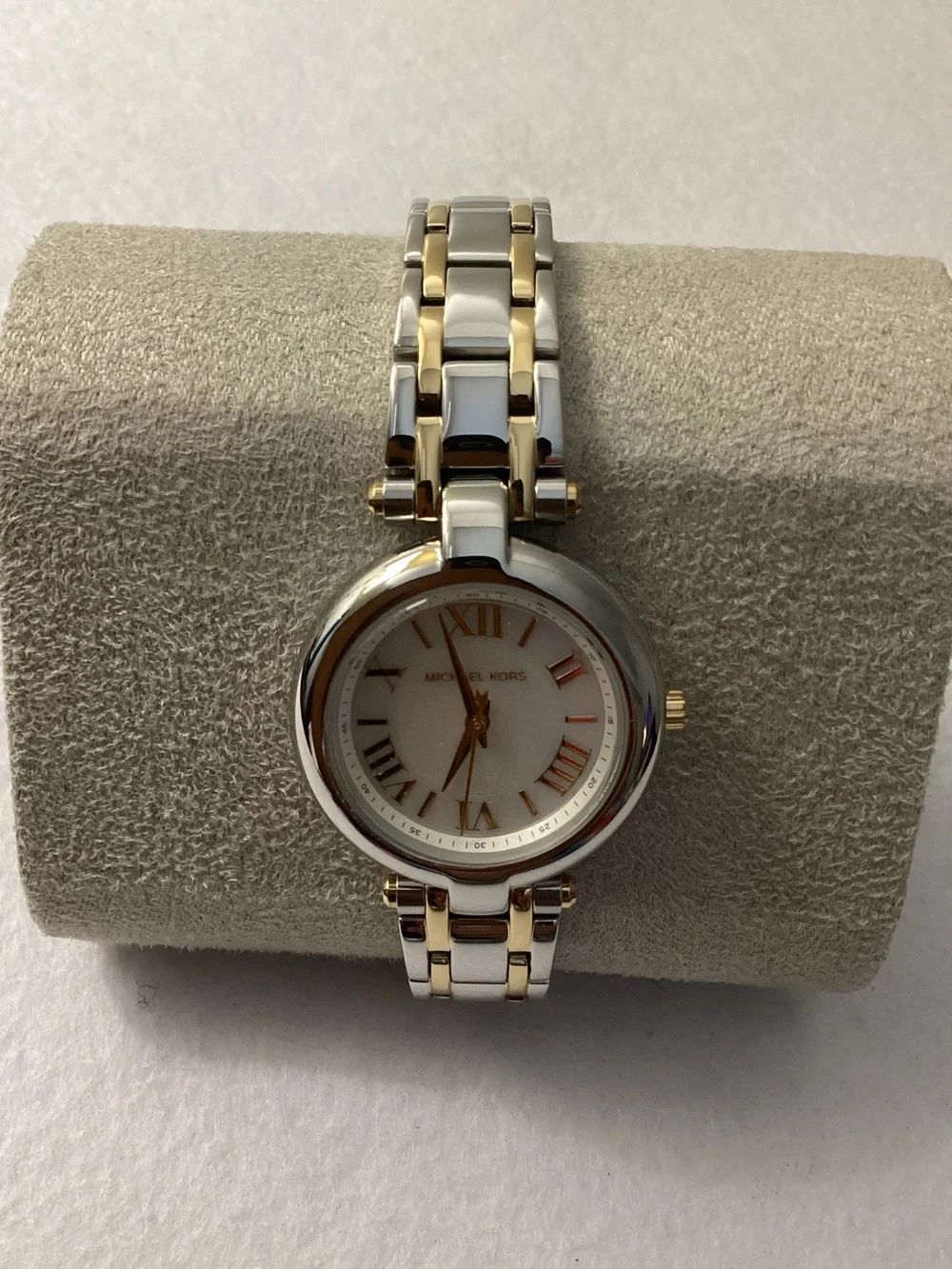 Michael Kors Laney Three-Hand Two-Tone Stainless-Steel Watch, 30mm
